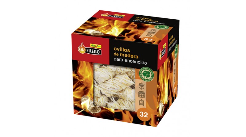 OVILLO MADERA ENCENDIDO 32U. OVILLO MADERA ENCENDIDO 32U.