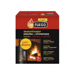 DESHOLLINADOR CHIMENEA 4X100G OKFUEGO - SUMINISTROS CAMARA