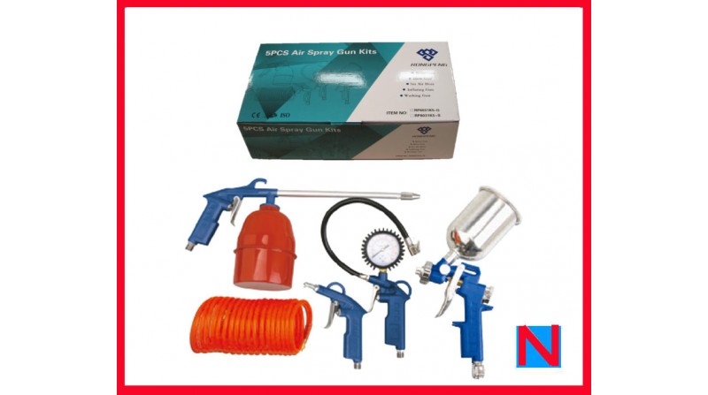 KIT PISTOLAS COMPRESOR 5 PIEZAS NEUNICON - SUMINISTROS CAMARA KIT PISTOLAS COMPRESOR 5 PIEZAS NEUNICON - SUMINISTROS CAMARA