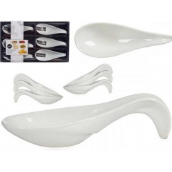 JGO. 6 CUCHARAS PORCELANA APERITIVO - SUMINISTROS CAMARA