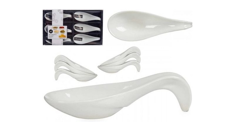 JGO. 6 CUCHARAS PORCELANA APERITIVO - SUMINISTROS CAMARA JGO. 6 CUCHARAS PORCELANA APERITIVO - SUMINISTROS CAMARA