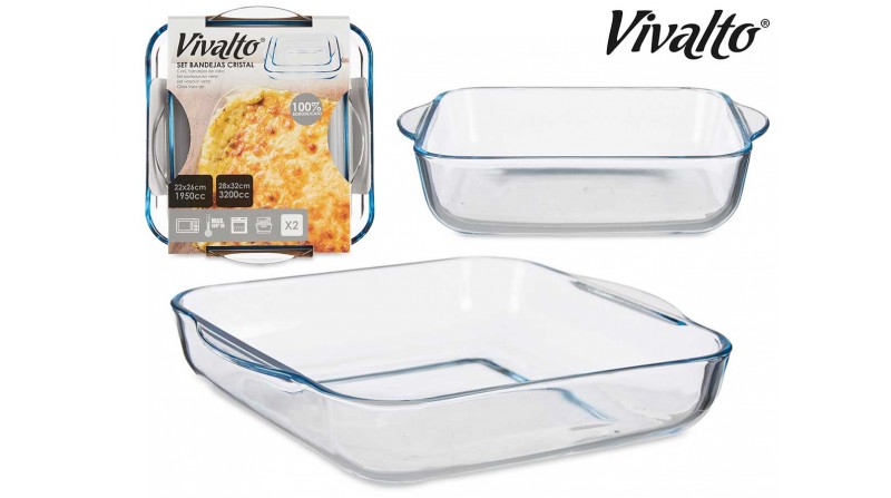 SET 2 BANDEJAS CUADRADAS BOROSILICATO - SUMINISTROS CAMARA SET 2 BANDEJAS CUADRADAS BOROSILICATO - SUMINISTROS CAMARA