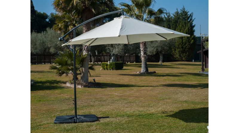 PARASOL LATERAL ALUMINIO BEIGE - SUMINISTROS CAMARA