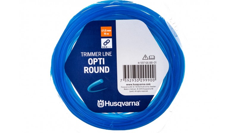 HILO DE CORTE OPTI ROUND 1,5mm 15M AZUL HUSQVARNA EN CAJA - SUMINISTROS CAMARA