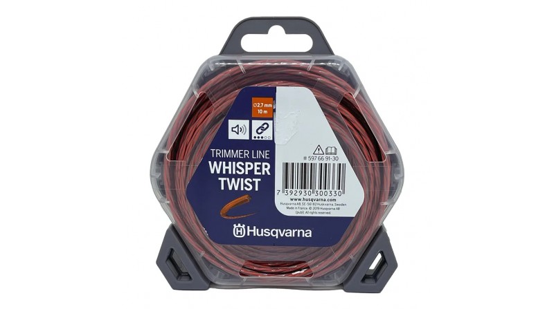 HILO DE CORTE WHISPER TWIST 2,7mm 10M HUSQVARNA EN CAJA - SUMINISTROS CAMARA