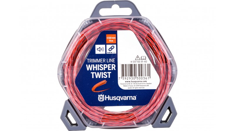 HILO DE CORTE WHISPER TWIST 3mm 9M HUSQVARNA EN CAJA - SUMINISTROS CAMARA