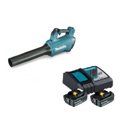 PACK SOPLADOR 18V LXT + KIT 2 BATERÍAS Y CARGADOR LXT 18V MAKITA - SUMINISTROS CAMARA