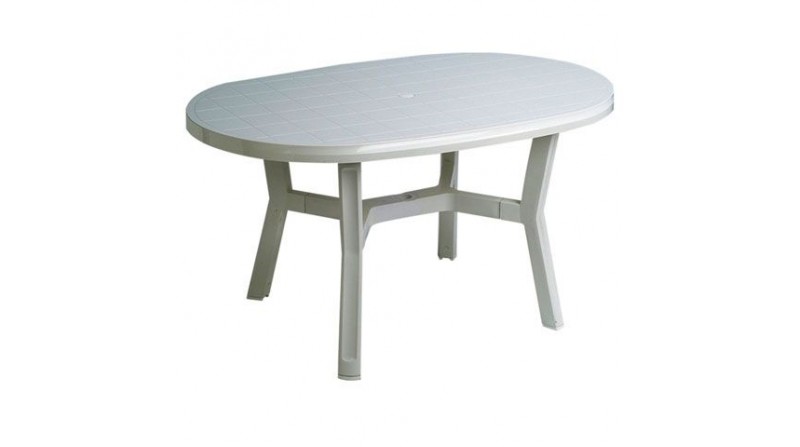 MESA JARDIN OVAL BLANCA - SUMINISTROS CAMARA MESA JARDIN OVAL BLANCA - SUMINISTROS CAMARA