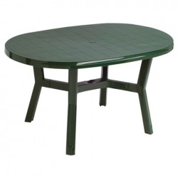 MESA JARDIN OVAL VERDE - SUMINISTROS CAMARA