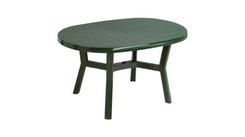 MESA JARDIN OVAL VERDE - SUMINISTROS CAMARA