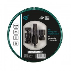 KIT MANGUERA JARDIN 15mm 15m PROFER - SUMINISTROS CAMARA