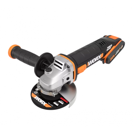 AMOLADORA 20V 115mm 2AH WORX - SUMINISTROS CAMARA