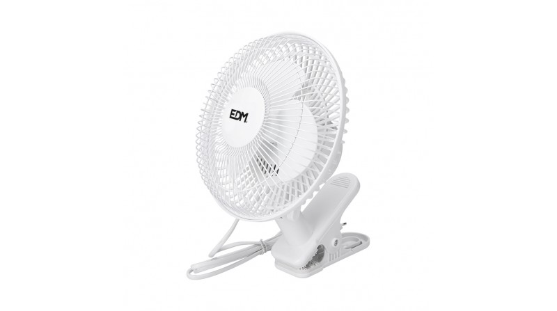 VENTILADOR DE PINZA BLANCO 15W ø15cm - SUMINISTROS CAMARA