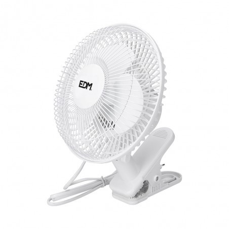 VENTILADOR DE PINZA BLANCO 15W ø15cm - SUMINISTROS CAMARA