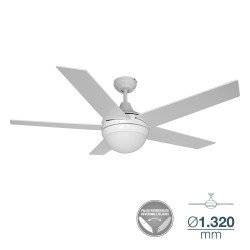 VENTILADOR DE TECHO ADRIATICO BLANCO 60W ø132cm - SUMINISTROS CAMARA