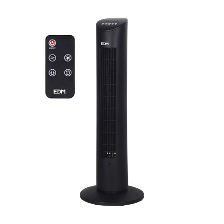 VENTILADOR DE TORRE NEGRO 60W - SUMINISTROS CAMARA