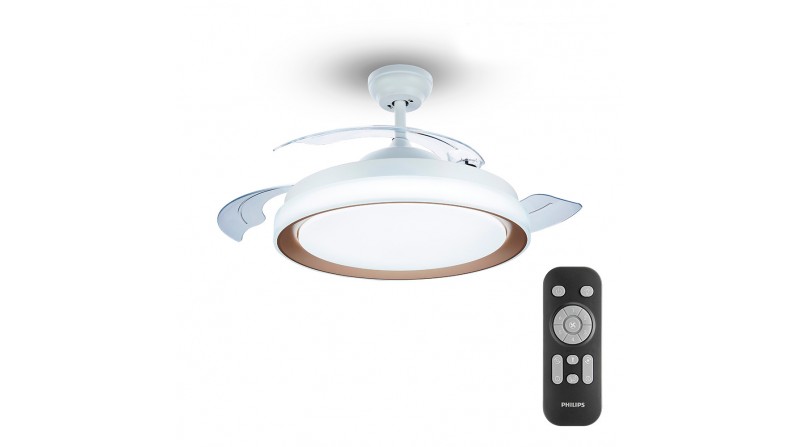 VENTILADOR DE TECHO CON LED ATLAS DORADO 28+35W ø106cm - SUMINISTROS CAMARA VENTILADOR DE TECHO CON LED ATLAS DORADO 28+35W ø106cm - SUMINISTROS CAMARA