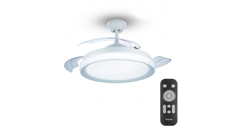VENTILADOR CON LED ATLAS BLANCO 28+35W ø106cm - SUMINISTROS CAMARA VENTILADOR CON LED ATLAS BLANCO 28+35W ø106cm - SUMINISTROS CAMARA