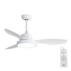 VENTILADOR DE TECHO CON LED ARTICO BLANCO 38+22W ø120cm - SUMINISTROS CAMARA