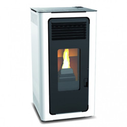 ESTUFA PELLET BLANCA AUDAX 10KW LAISAN - SUMINISTROS CAMARA