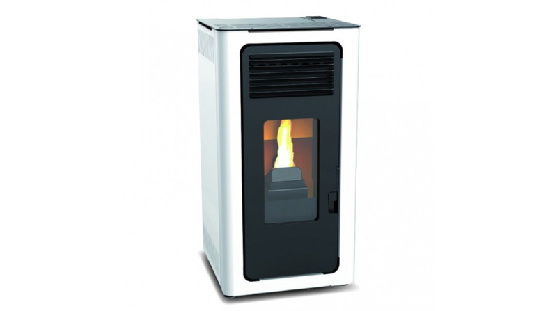 ESTUFA PELLET BLANCA AUDAX 10KW LAISAN - SUMINISTROS CAMARA