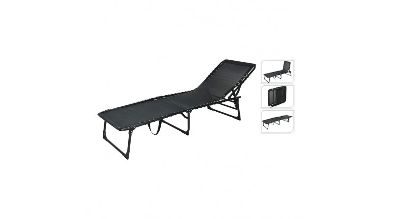 TUMBONA PLEGABLE METALICA NEGRA - SUMINISTROS CAMARA TUMBONA PLEGABLE METALICA NEGRA - SUMINISTROS CAMARA