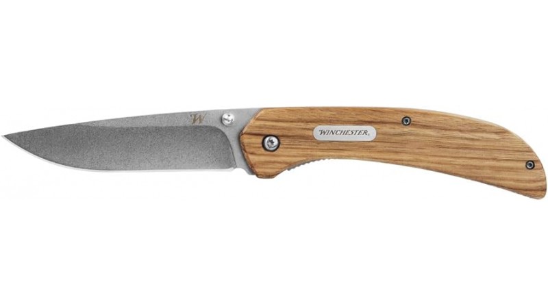 NAVAJA PLEGABLE CON MANGO DE MADERA WINCHESTER - SUMINISTROS CAMARA NAVAJA PLEGABLE CON MANGO DE MADERA WINCHESTER - SUMINISTROS CAMARA