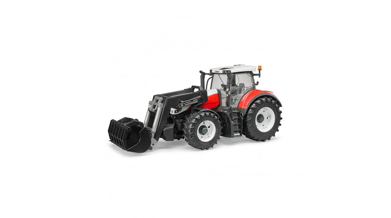 TRACTOR STEYR 6300 TERRUS CON PALA BRUDER - SUMINISTROS CAMARA