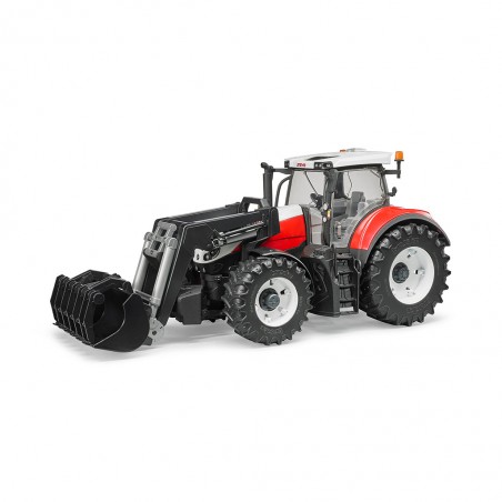 TRACTOR STEYR 6300 TERRUS CON PALA BRUDER - SUMINISTROS CAMARA