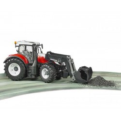 TRACTOR STEYR 6300 TERRUS CON PALA BRUDER - SUMINISTROS CAMARA