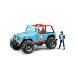 JEEP CROSS COUNTRY AZUL CON PILOTO BRUDER - SUMINISTROS CAMARA