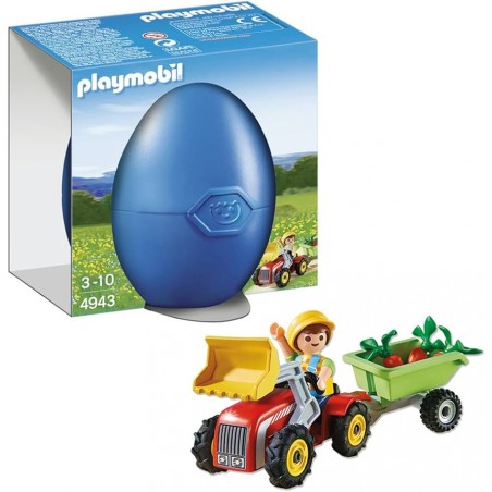 NIÑO CON TRACTOR PLAYMOBIL - SUMINISTROS CAMARA