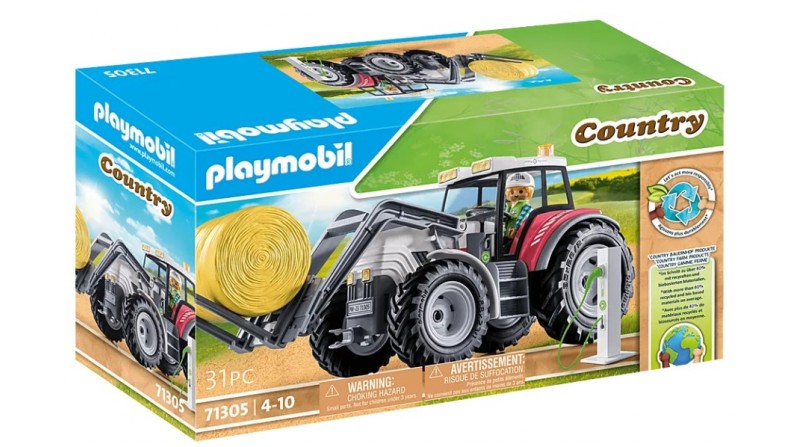 TRACTOR CON ACCESORIOS PLAYMOBIL - SUMINISTROS CAMARA