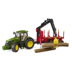 TRACTOR JOHN DEERE 7R 350 CON REMOLQUE PARA ARBOLES - SUMINISTROS CAMARA