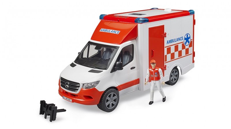 AMBULANCIA MB SPRINTER CON CONDUCTOR BRUDER - SUMINISTROS CAMARA