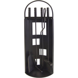 JUEGO CHIMENEA ARCO-CHAPA NEGRO - SUMINISTROS CAMARA