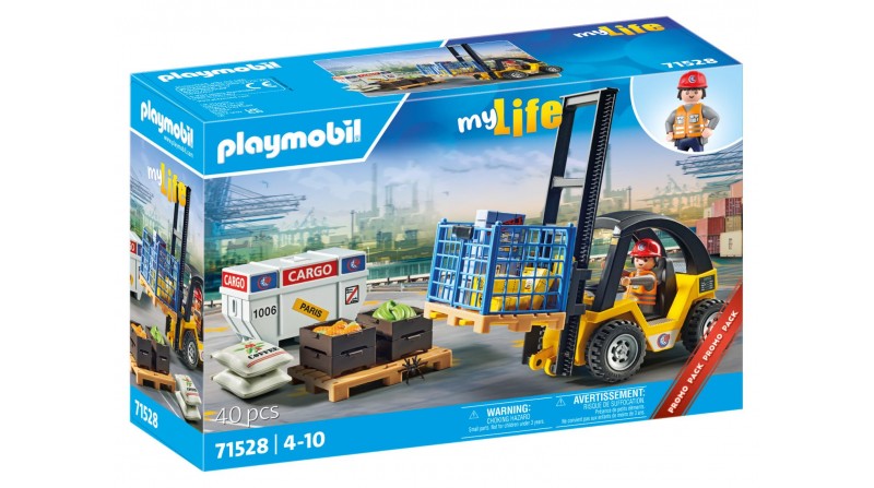 CARRETILLA ELEVADORA PLAYMOBIL - SUMINISTROS CAÁMARA CARRETILLA ELEVADORA PLAYMOBIL - SUMINISTROS CAÁMARA