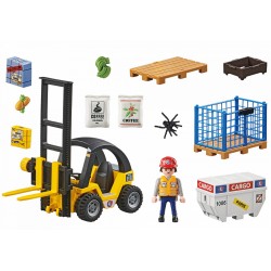 CARRETILLA ELEVADORA PLAYMOBIL - SUMINISTROS CAÁMARA