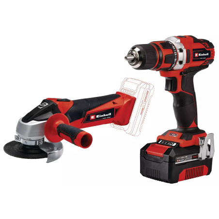 KIT TALADRO + AMOLADORA TE-TK 18/2 Li Kit (CD+AG) EINHELL