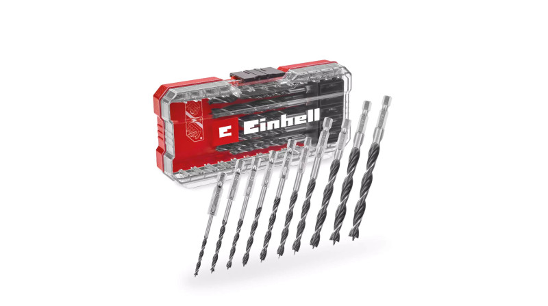 JUEGO DE BROCAS PARA MADERA 10PCS S-CASE LS EINHELL