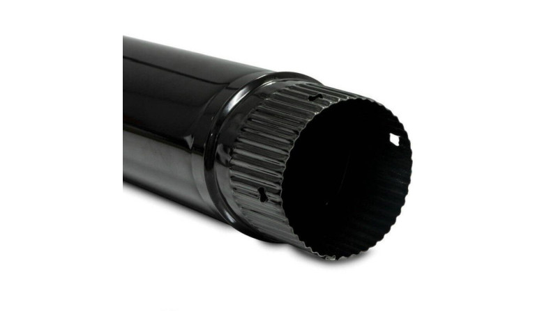 TUBO ESTUFA VITRIFICADO NEGRO 1m 200mm TUBO ESTUFA VITRIFICADO NEGRO 1m 200mm