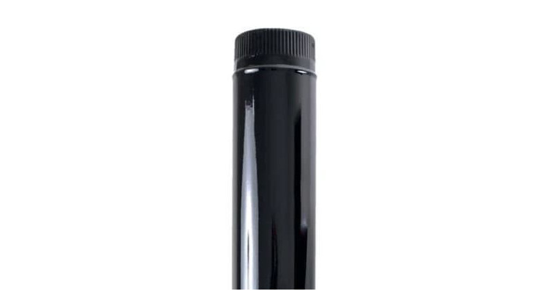 TUBO ESTUFA VITRIFICADO NEGRO 1m 150mm TUBO ESTUFA VITRIFICADO NEGRO 1m 150mm