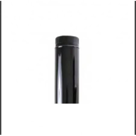 TUBO ESTUFA VITRIFICADO NEGRO 1m 110mm