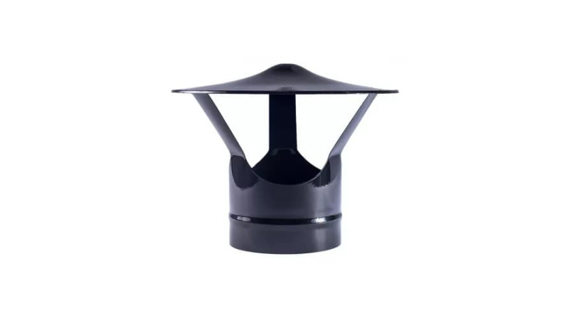 SOMBRERETE CHINO VITRIFICADO NEGRO 150mm