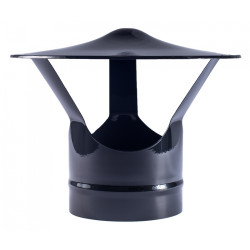 SOMBRERETE CHINO VITRIFICADO NEGRO 110mm