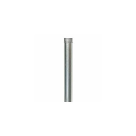TUBO ESTUFA GALVANIZADO 120mm 1m (0.8mm)