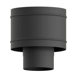 SOMBRERETE ANTIRREVOCANTE VITRIFICADO NEGRO 200mm