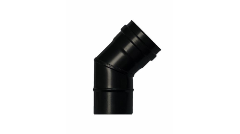 CODO VITRIFICADO PELLET MATE 80mm 45º CODO VITRIFICADO PELLET MATE 80mm 45º