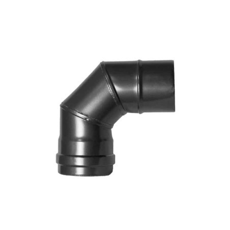 CODO VITRIFICADO PELLET MATE 80mm 90ºC