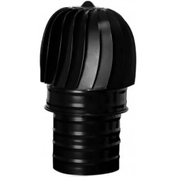 SOMBRERETE EXTRACTOR VITRIFICADO NEGRO 120mm